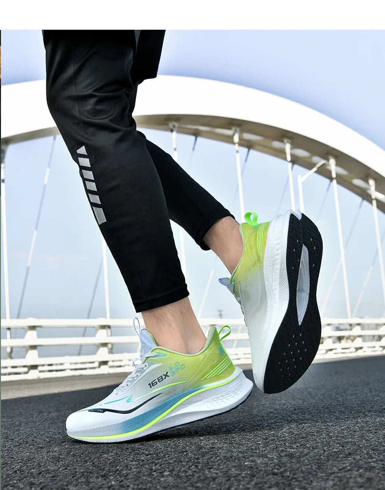 2025, neue Herren-Laufschuhe, Luftpolster, Marathon, Sport, atmungsaktiv, leicht, bequem, sportlich, rutschfest, für Damen 