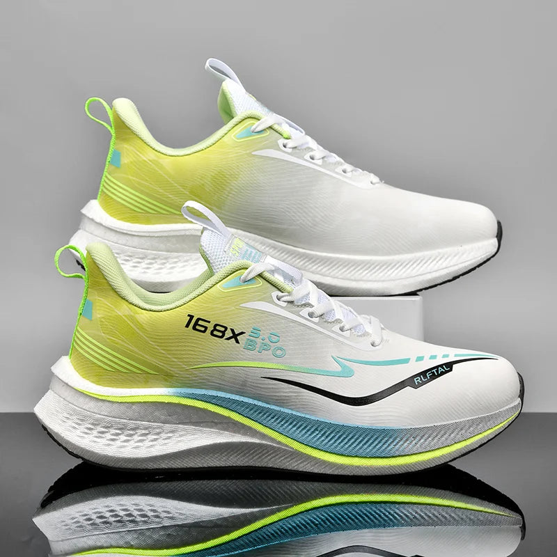 2025, neue Herren-Laufschuhe, Luftpolster, Marathon, Sport, atmungsaktiv, leicht, bequem, sportlich, rutschfest, für Damen 