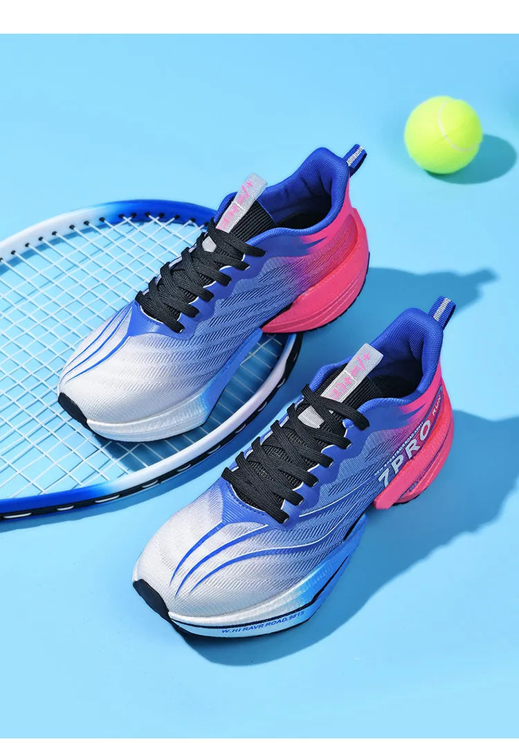 Neue männer Carbon Platte Turnschuhe Outdoor Weiche Sohle Mesh Sport Schuhe Laufschuhe Licht Anti-Slip Casual Paar tennis Schuhe