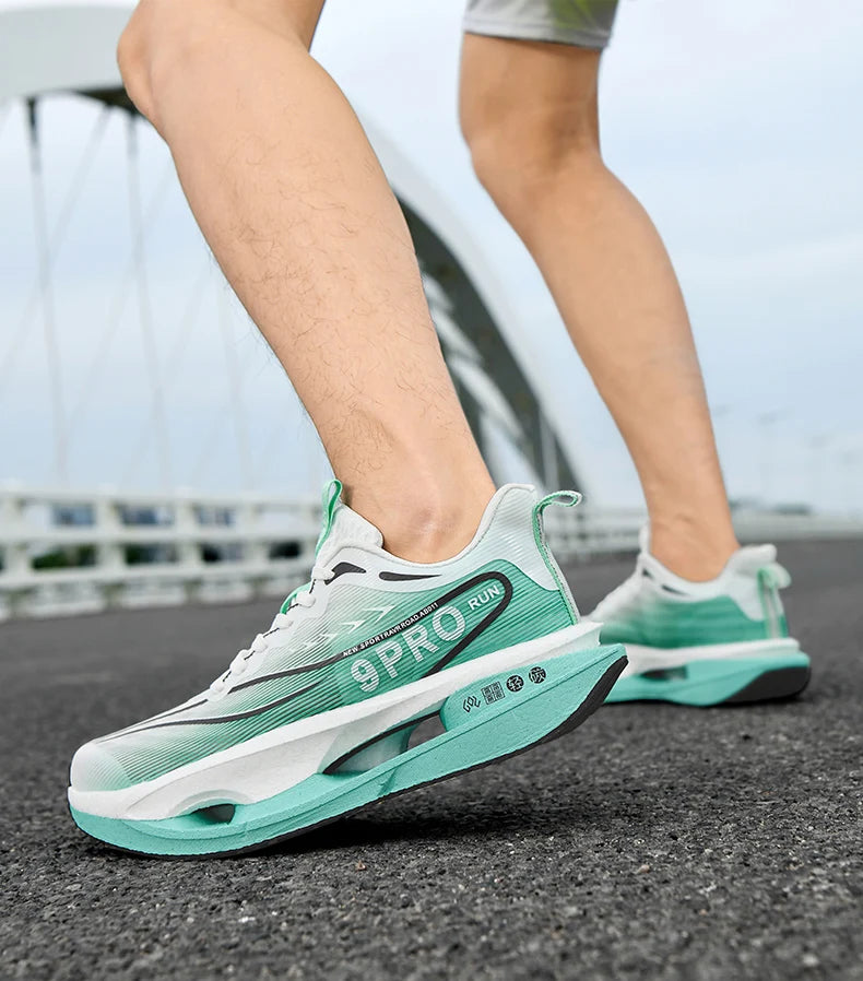 Männer Turnschuhe 9PRO Carbon Board Skeleton Dämpfung Marathon Laufschuhe Outdoor Fitness Training Sport Tennis Schuhe frauen