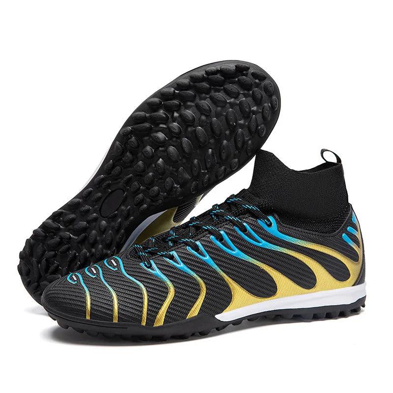 Chaussures de football cloutées pour hommes, chaussures de football pour adolescents, chaussures d'entraînement légères, TF, FG, haute qualité, danger, chaud, société, extérieur