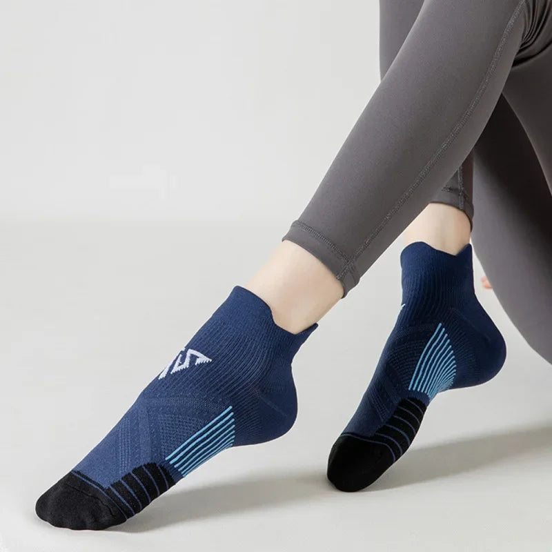 Sportsocken für Männer und Frauen, atmungsaktiv, zum Laufen, Fitness, Kompressionssocken, professionelle Marathon, schnell trocknende Socken, elastische Schuhe