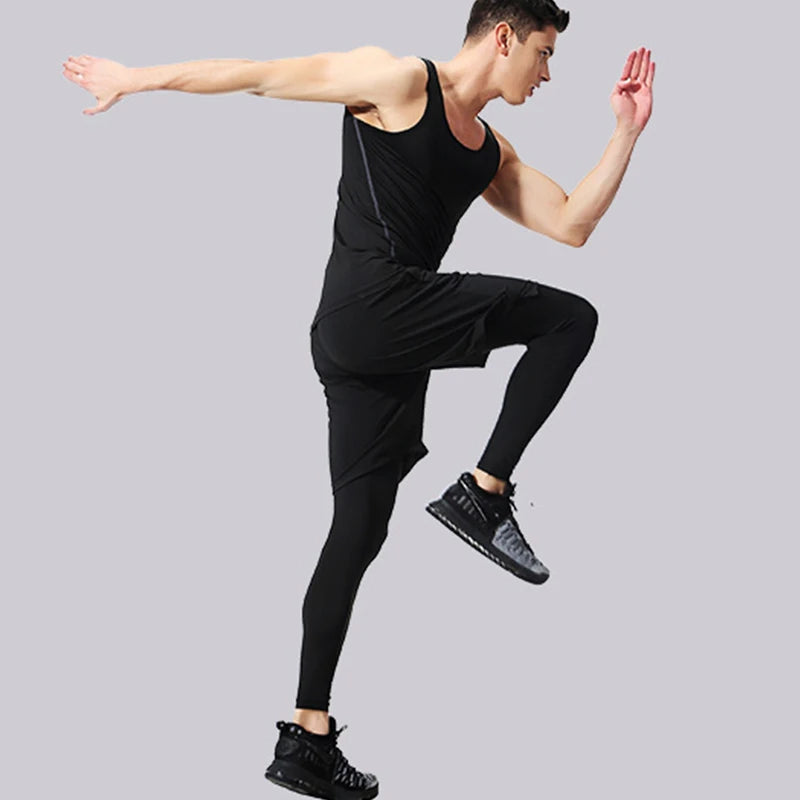 Männer Kompression Sport hose schnell trocknen Fitness-Strumpfhose Laufen Leggings Training Sport Strumpfhose Basketball Mann Fußball kleidung