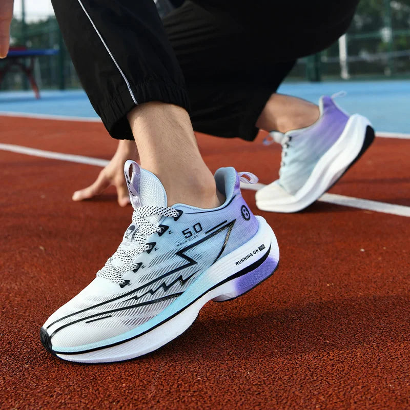 Neue männer Turnschuhe Racing Carbon Platte Sport Laufschuhe Licht Anti-Slip Professionelle Leichtathletik Training Schuhe Tennis schuhe