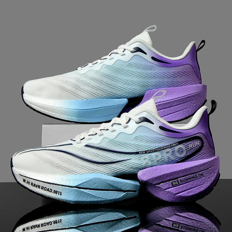 NEW Sports Running Shoes Men Marathon Breathable Comfortable Women Athletic Training Outdoor Sneakers Air Cushion Carbon Plate