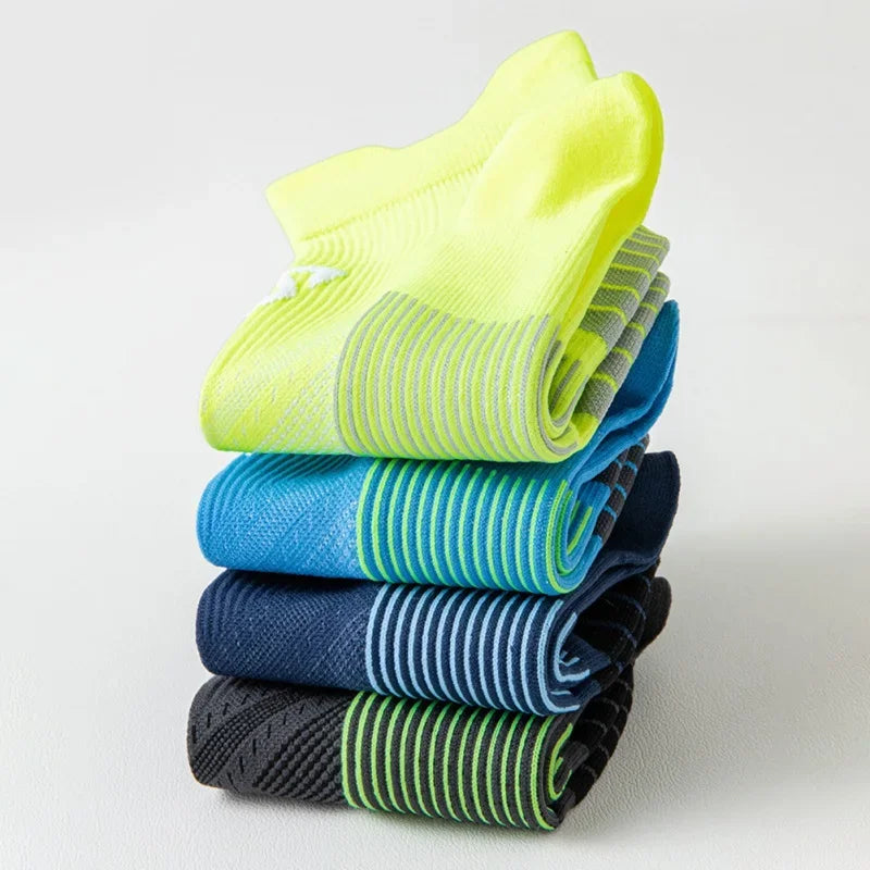 Sportsocken für Männer und Frauen, atmungsaktiv, zum Laufen, Fitness, Kompressionssocken, professionelle Marathon, schnell trocknende Socken, elastische Schuhe