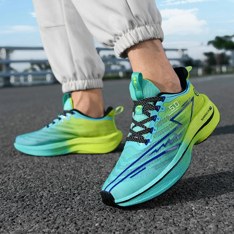 Neue männer Turnschuhe Racing Carbon Platte Sport Laufschuhe Licht Anti-Slip Professionelle Leichtathletik Training Schuhe Tennis schuhe