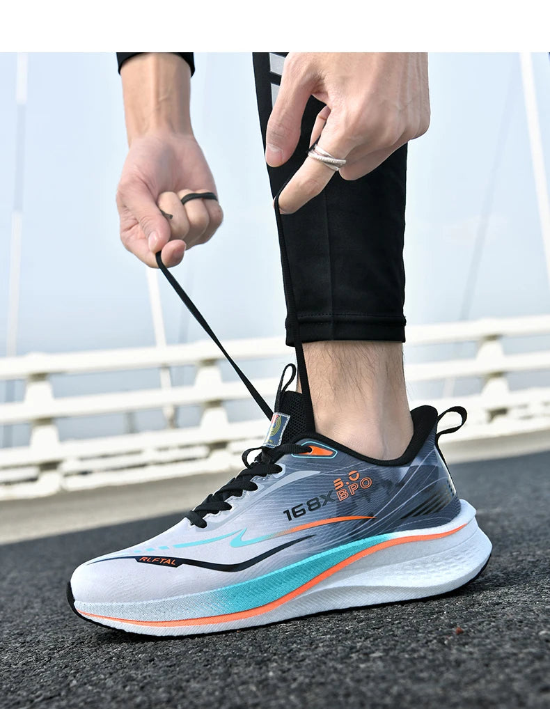 2025, neue Herren-Laufschuhe, Luftpolster, Marathon, Sport, atmungsaktiv, leicht, bequem, sportlich, rutschfest, für Damen 