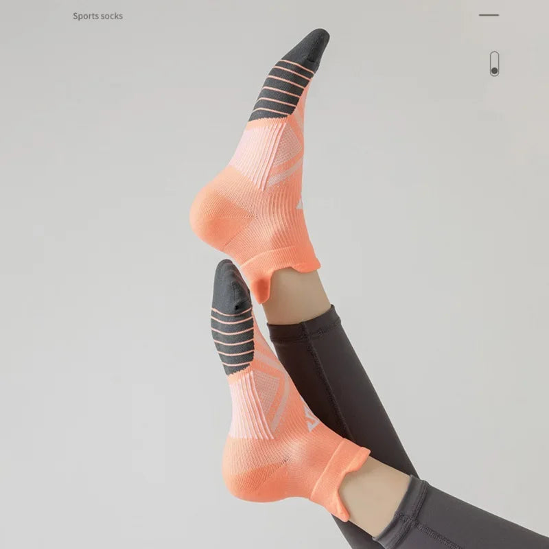 Sportsocken für Männer und Frauen, atmungsaktiv, zum Laufen, Fitness, Kompressionssocken, professionelle Marathon, schnell trocknende Socken, elastische Schuhe