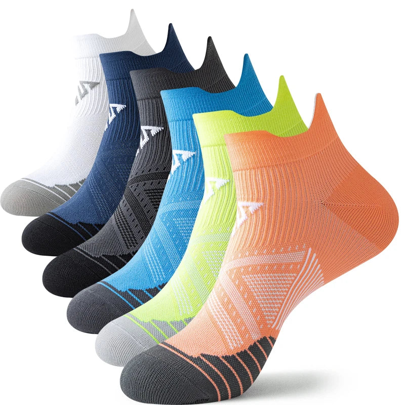 Sportsocken für Männer und Frauen, atmungsaktiv, zum Laufen, Fitness, Kompressionssocken, professionelle Marathon, schnell trocknende Socken, elastische Schuhe
