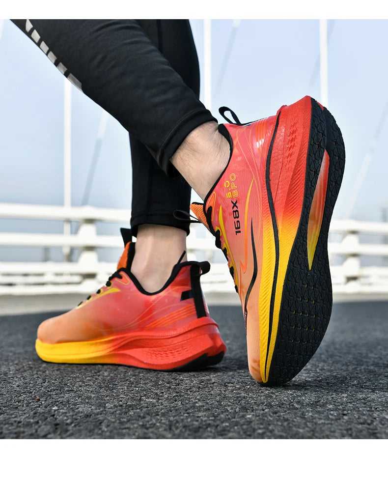 2025, neue Herren-Laufschuhe, Luftpolster, Marathon, Sport, atmungsaktiv, leicht, bequem, sportlich, rutschfest, für Damen 