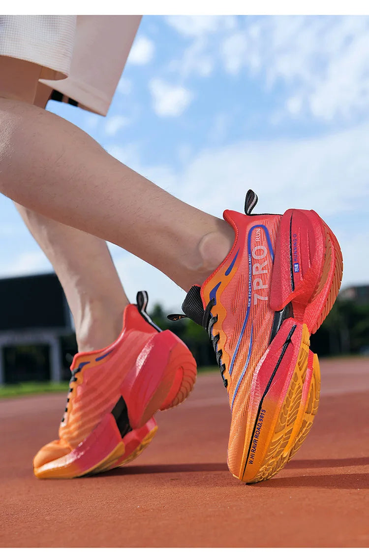 Neue männer Carbon Platte Turnschuhe Outdoor Weiche Sohle Mesh Sport Schuhe Laufschuhe Licht Anti-Slip Casual Paar tennis Schuhe