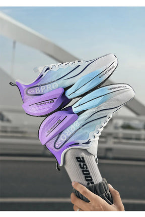 NEW Sports Running Shoes Men Marathon Breathable Comfortable Women Athletic Training Outdoor Sneakers Air Cushion Carbon Plate