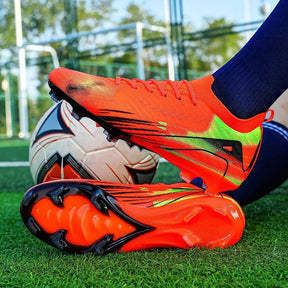 Chaussures de sport de football pour hommes et femmes, baskets de football professionnelles originales, longues pointes, baskets de futsal, marque de mode