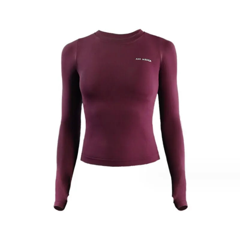 Lang ärmel ige Yoga hemden sport top fitness kleidung für frauen gym femme jersey mujer laufen