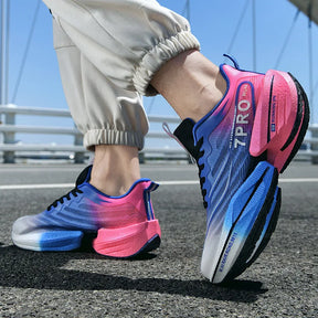 Neue männer Carbon Platte Turnschuhe Outdoor Weiche Sohle Mesh Sport Schuhe Laufschuhe Licht Anti-Slip Casual Paar tennis Schuhe