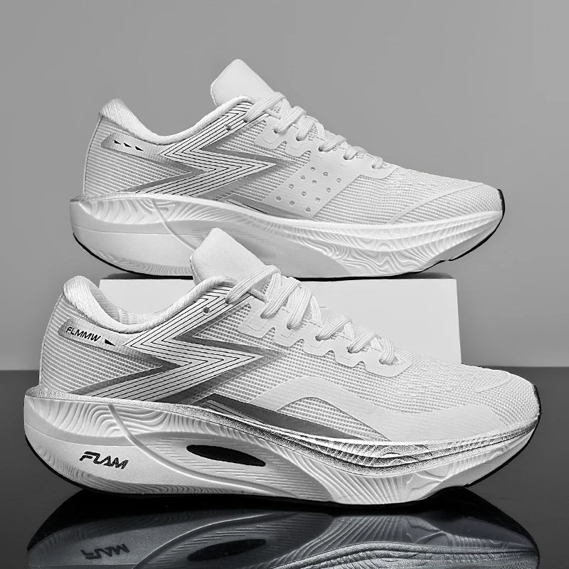 Carbon Platte Marathon Männer Sport Laufschuhe Air Kissen Leichte Frauen Athletisch Gym Tenis Turnschuhe Wandern Jogging Schuhe