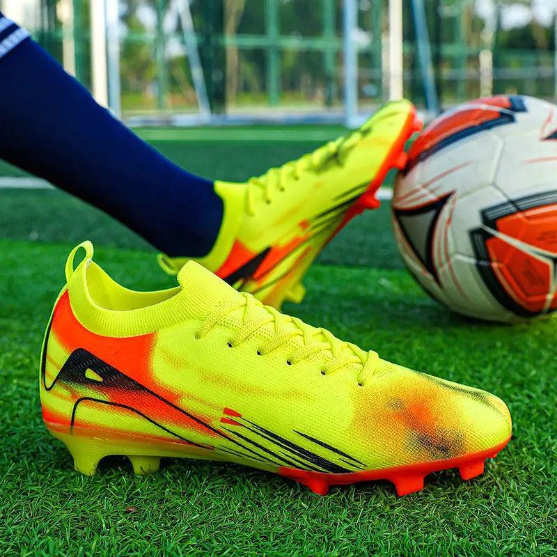 Chaussures de sport de football pour hommes et femmes, baskets de football professionnelles originales, longues pointes, baskets de futsal, marque de mode